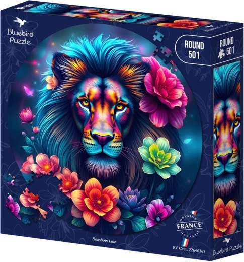 Bluebird kerek puzzle Szivárványos oroszlán 501 darab - 1 db