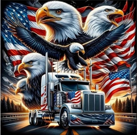 Norimpex gyémántfestés Amerikai kamion 30 × 40 cm