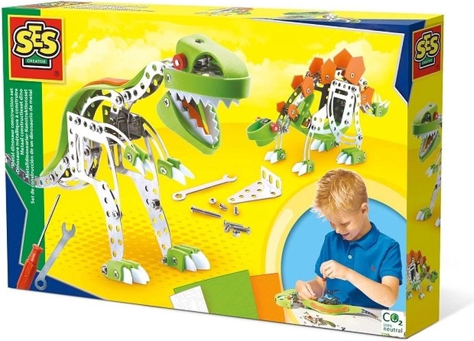SES Creative fém építőjáték dinoszauruszok