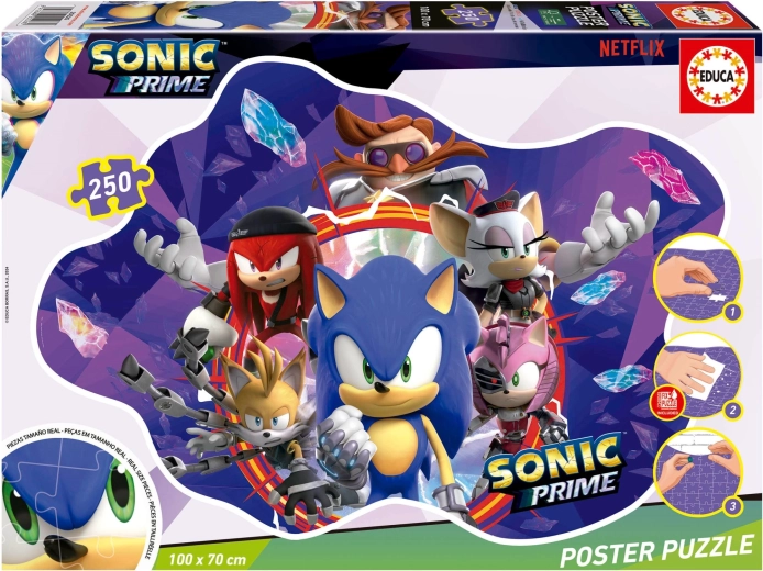 Poszterpuzzle Sonic Prime 250 darab