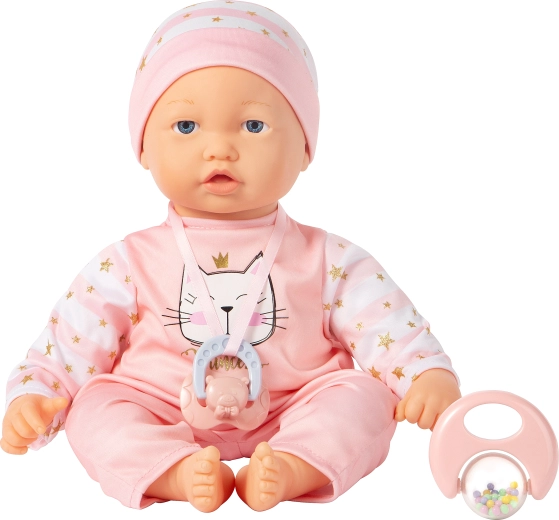 Mozgó mimikájú baba, 40 cm