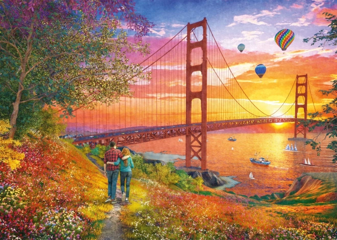 Kirakós séta a Golden Gate hídhoz 2000 darabbal