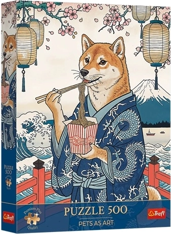 Trefl Premium Plus Puzzle Pets as Art: Shibina nudlová meditace, 500 darab