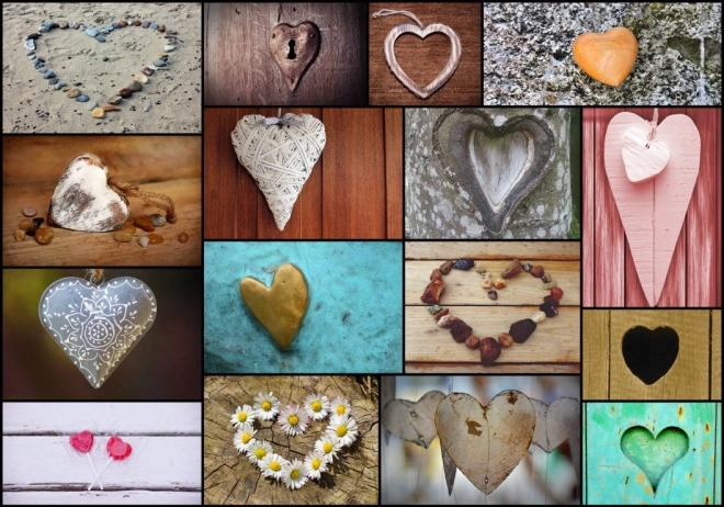 Puzzle kollázs: Szerelem 1000 darabos