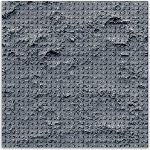 Dizájn építési alaplap Hold táj 25,5 x 25,5 cm