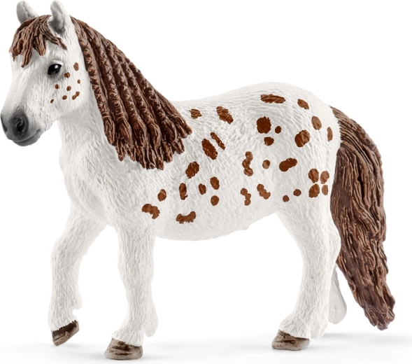 Shetlandi póni Spotty kidolgozott részletekkel