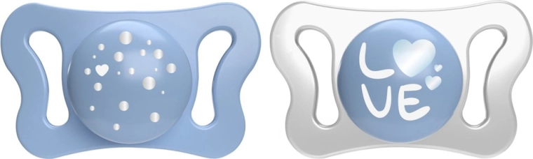 Chicco Physioforma Micro szilikon cumi 0–2 hónapos korig fiúknak, 2 db