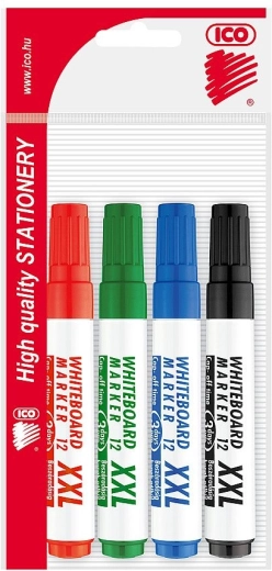 Ferde hegyű fehértáblafilc készlet, 4 db