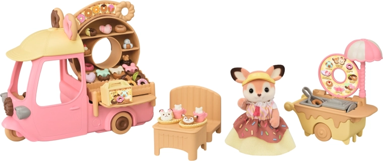 Sylvanian Families gurulós fánkos bódé