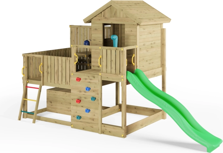 Mászófal színes fogásokkal