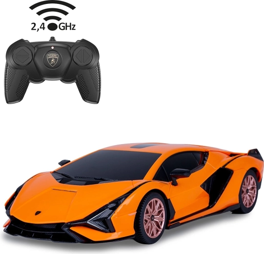 Jamara Lamborghini Sián FKP 37 RC autó 1:24 narancssárga, 2,4 GHz – 1 darab