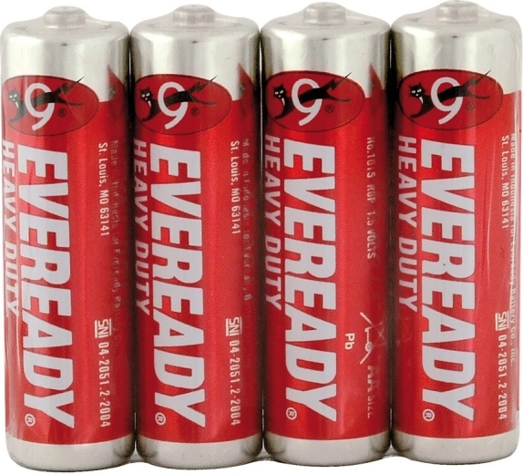 Energizer Eveready Heavy Duty Red AA R6 1,5 V – ceruzaelemek, 4 db