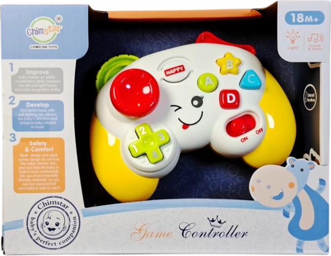 Interaktív gyerek gamepad fényekkel és hangokkal