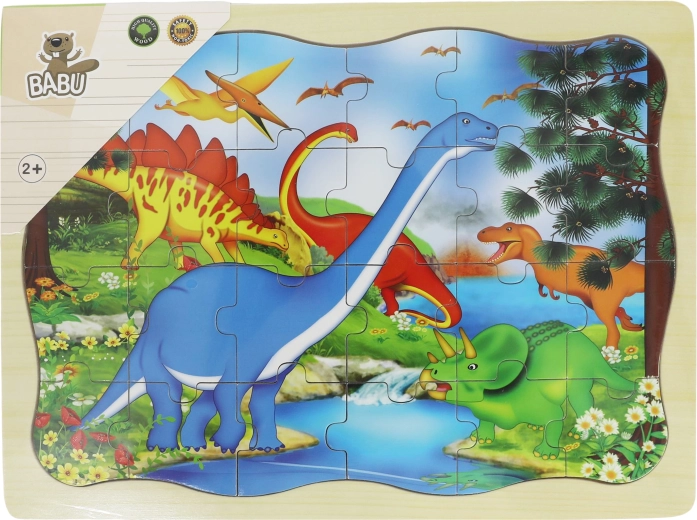 Babu fa puzzle dinoszauruszok, 24 darab