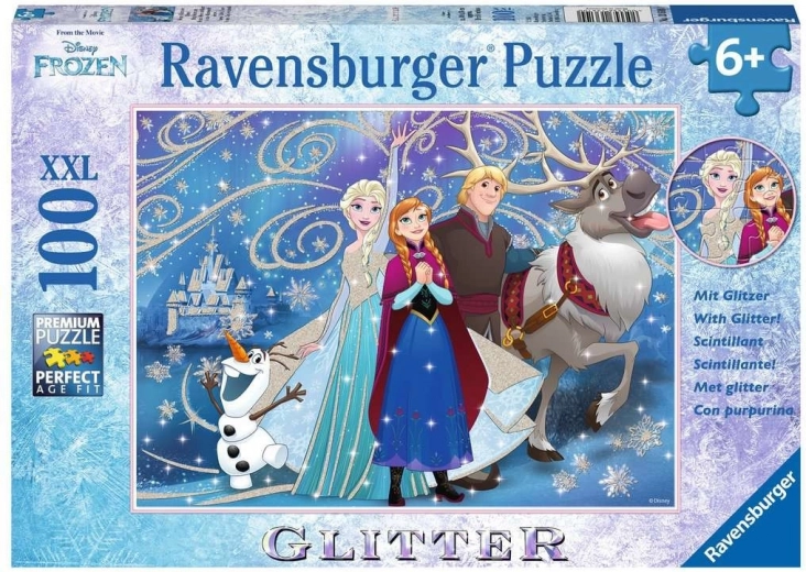 Puzzle XXL 100 db Jégvarázs Csillámló hó