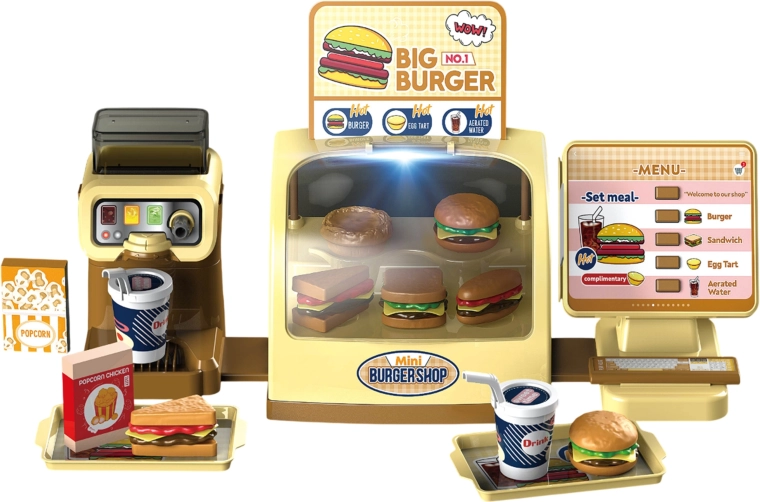 Woopie mini burger shop Big Burger – gyerek gyorsétterem készlet