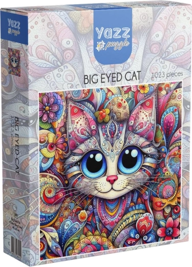 YAZZ puzzle – Nagy szemű cica (1023 darab)