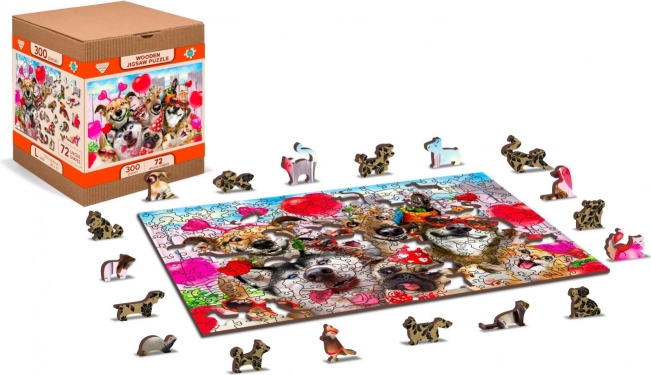 Fa puzzle Party ideje 2 az 1-ben