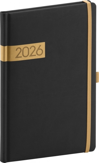 Notique heti naptár fekete-arany 2026