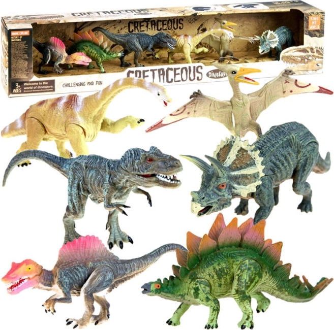 Dinoszaurusz készlet - festett figurák