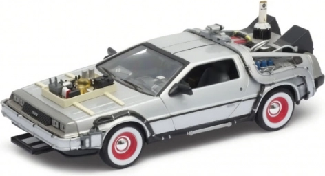 Fém autómodell DeLorean a Vissza a jövőbe III film alapján 1:24 méretarányban