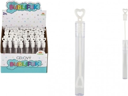 Mini zselés buborékfújó 5 ml fehér – esküvői és party buborékok