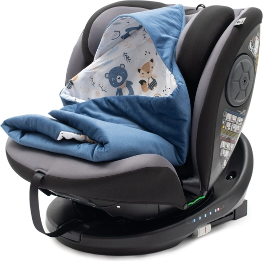 Bélelt pólya autósülésbe NEW BABY kék