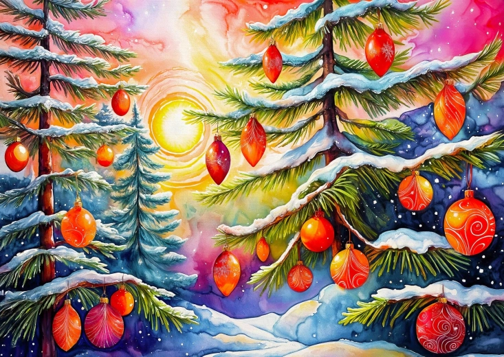 Enjoy puzzle Karácsonyi napfelkelte 1000 darabos