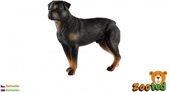 Rottweiler műanyag kutyafigura 8cm