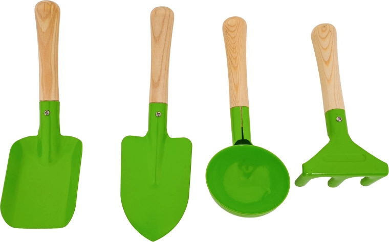 Tartós fém szerszámok fa nyéllel