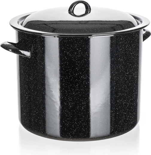 Zománcozott lábas fedővel 28 cm, 14 l