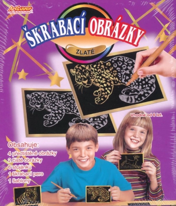 ArtLover kaparós képek arany - készlet 6 db