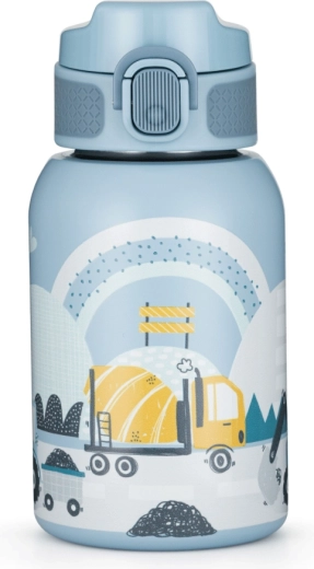 Petite&Mars rozsdamentes acél termoszpalack szívószállal 350 ml work zone 12 hó+