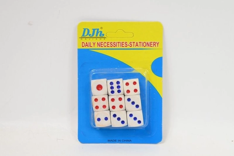 Játékkockák – 8 db-os készlet, piros-kék