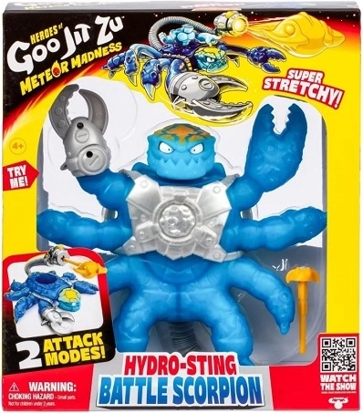 Goo Jit Zu Hydro-sting Battle scorpion – szuper rugalmas akciófigura - 1 db
