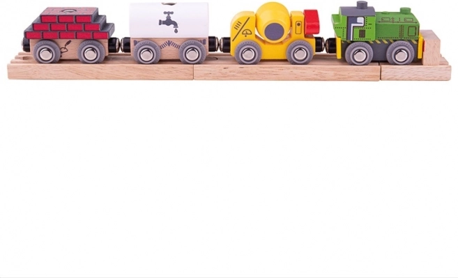 Bigjigs Rail fa építő vonat
