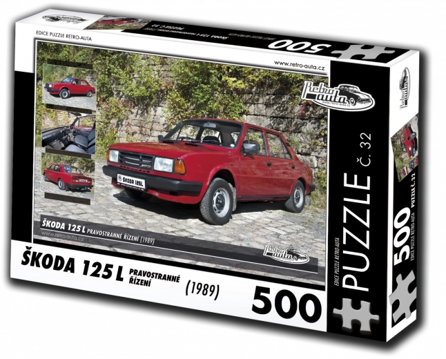 Puzzle RETRO-AUTA Škoda 125 L jobb oldali kormány 500 darab