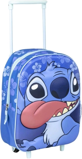 3D Lilo és Stitch gurulós hátizsák - 1 db