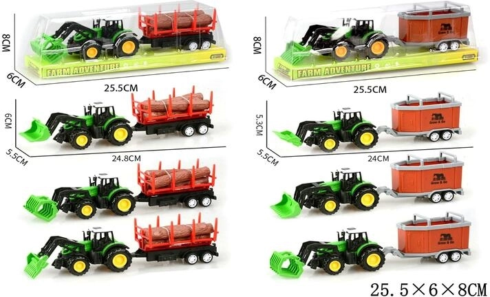 Gyermektraktor pótkocsival