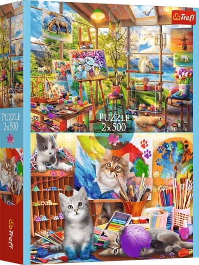 Puzzle 2×500 – Festészet művészete