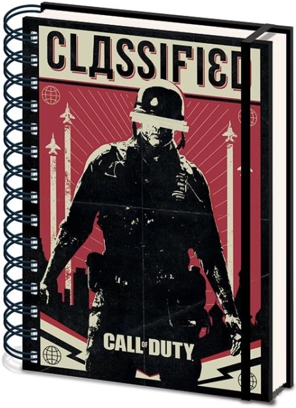 Call of Duty A5-ös spirálos jegyzetfüzet, vonalas