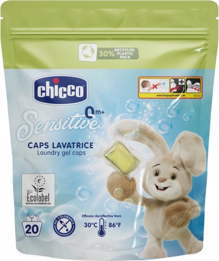 CHICCO Baby Sensitive mosókapszula, 20 db
