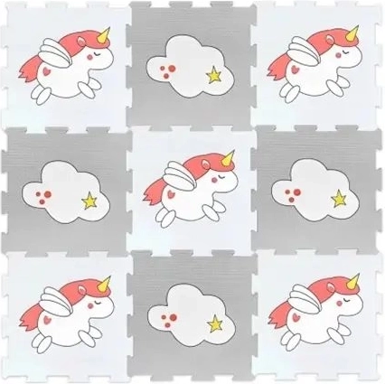 SmilyPlay habszivacs puzzle szőnyeg egyszarvúakkal