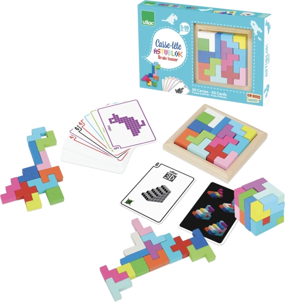 Vilac Tangram Fejtörők Fából