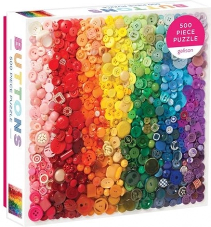 Szivárványos gombok Puzzle 500 darabos