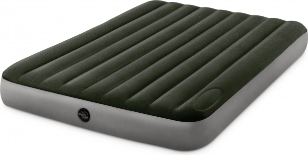 INTEX felfújható, kétszemélyes matrac 203 × 152 cm, beépített lábpumpával