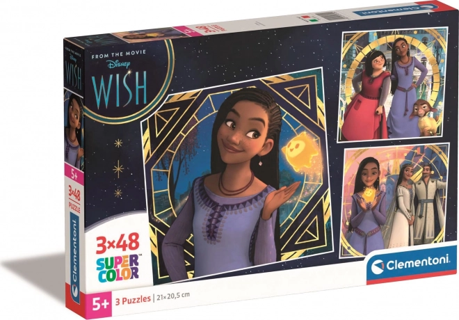 Puzzle 3x48 darabos Square Disney Wish