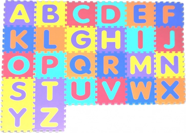Alltoys habszivacs puzzle – betűk 30 × 30 cm