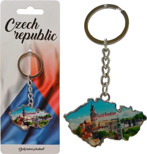 Český Krumlov kulcstartó – stílusos szuvenír