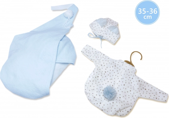 Ruhácska függő hintazsákkal NEW BORN babának 35–36 cm